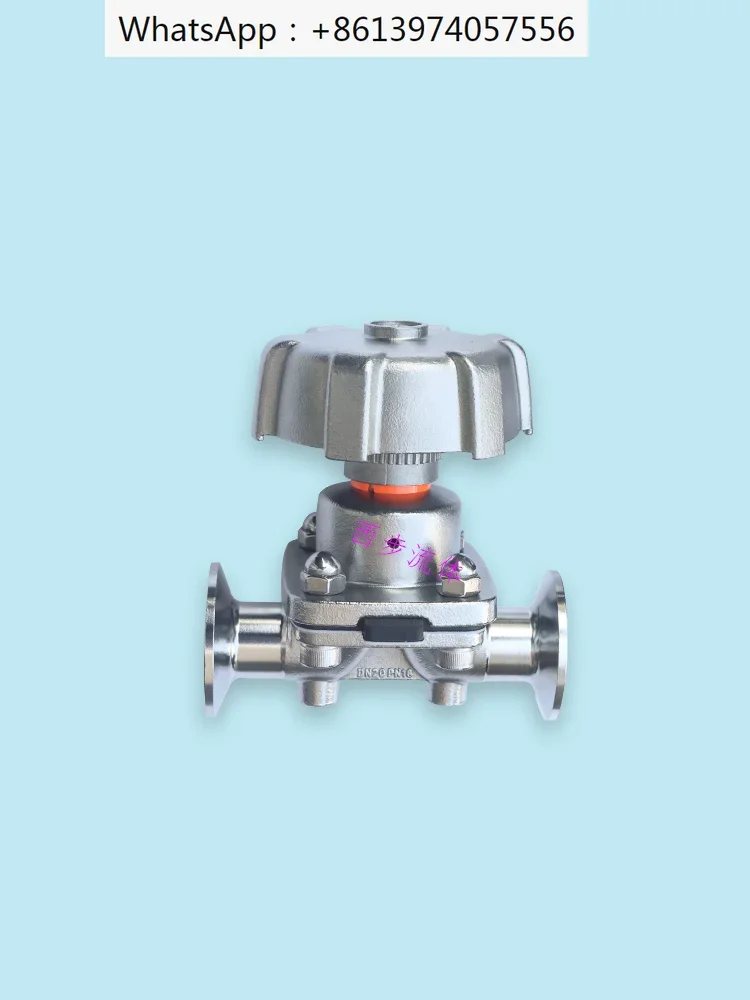 

Quick Release Diaphragm Valve Pharmaceutical Grade Chuck Clamp 316 Stainless Steel Handwheel Manual