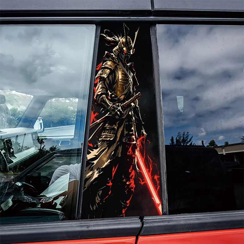 

2 шт. глянцевой защитной полиэтиленовой пленки Blazing Blade Samurai для центральных стекол автомобиля