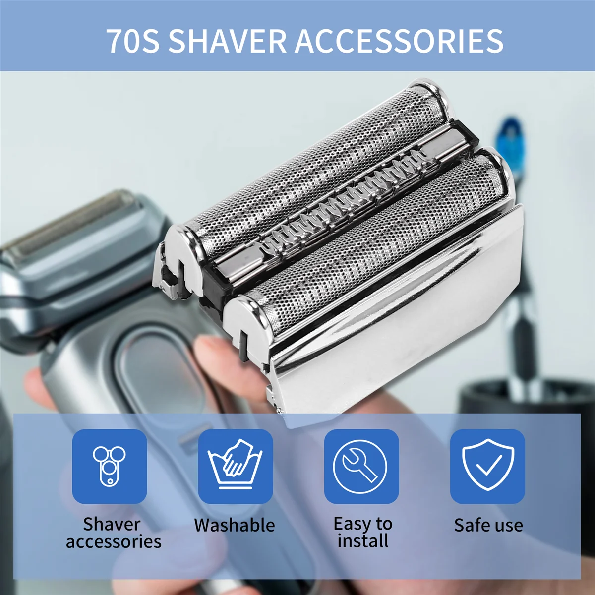 popular 70S Shaver Foil & Cutter for Braun Series 7 70S Electric Shaver Replacement Head