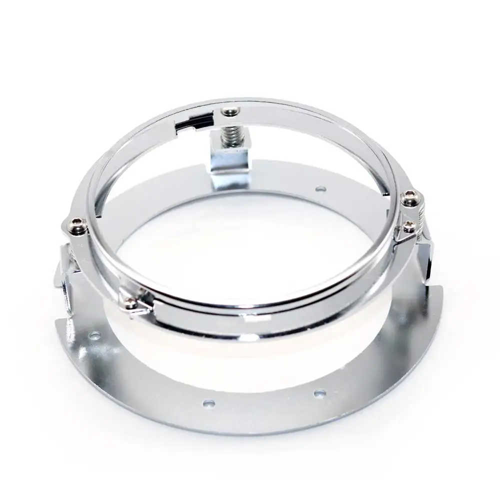 

Pop 1pcs Black / Chrome 5 3/4" 5.75 Inch Headlight Bracket Kit For Motorcycle Ring Mount Brackets For 5.75'' LED Headlamp