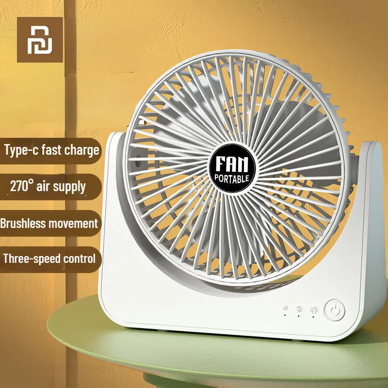 Mijia 360° Rotating USB Desktop Fan Mini Adjustable Portable Electric Fan Summer Air Cooler for Home High Quality Fans