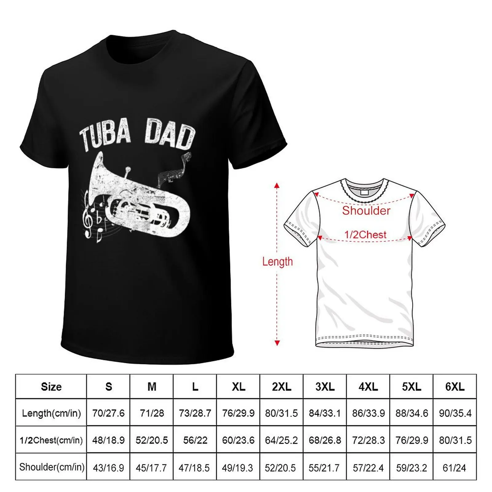 Tuba marching band musicians father fathers day g T-shirt anime tops korean fashion mens funny t shirts