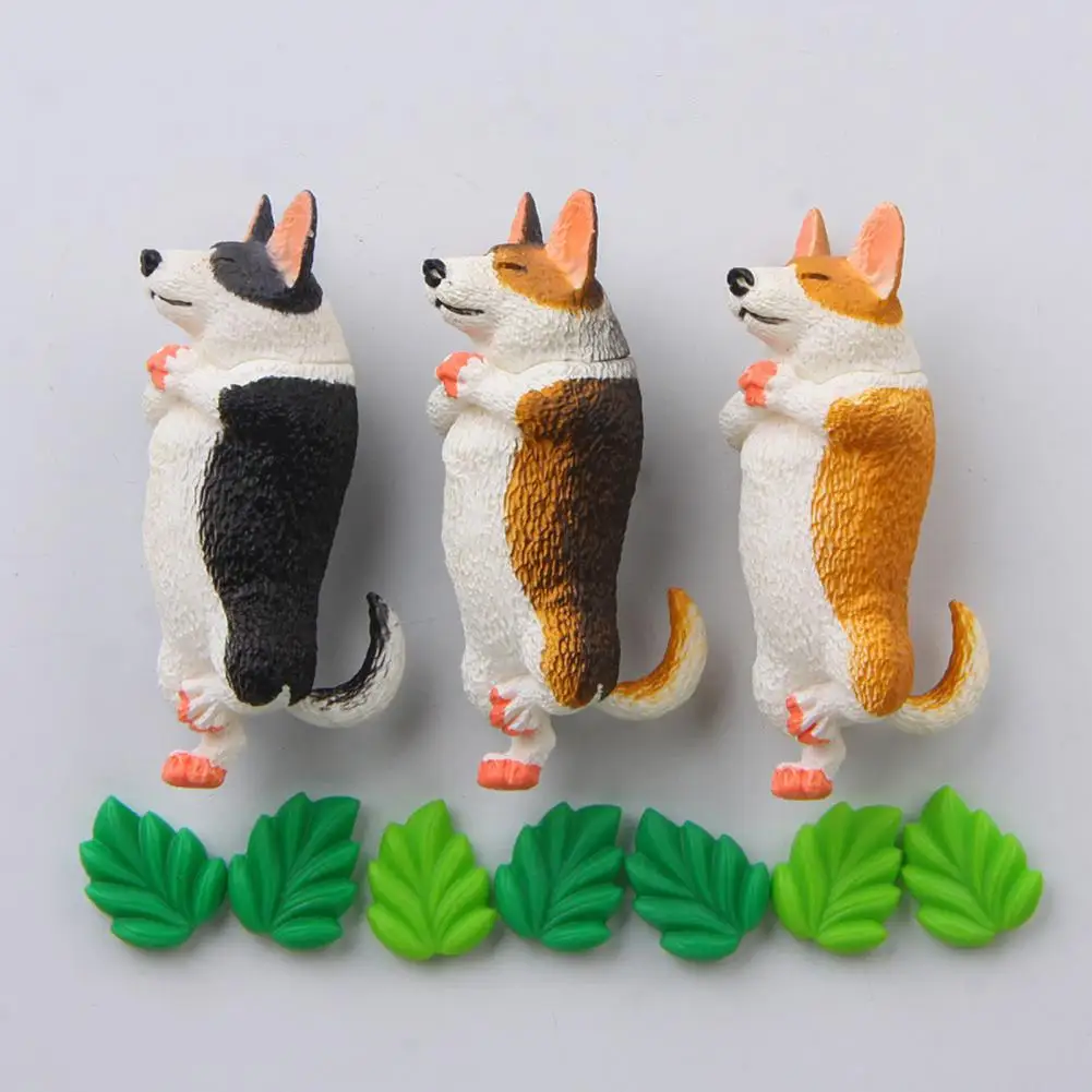 Cartoon Dog Figurine Lovely Stand Up Corgi/Husky Gardening Doll Decorative Simulation Model Desktop Ornament Micro Landscape