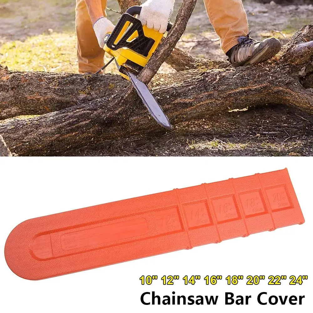 1Pcs New 10-24inch Chain Saw Guide Cover Anti-scratch Plastic Chain Saw Bar Protector Plate Guard Cover for Outdoor Activities