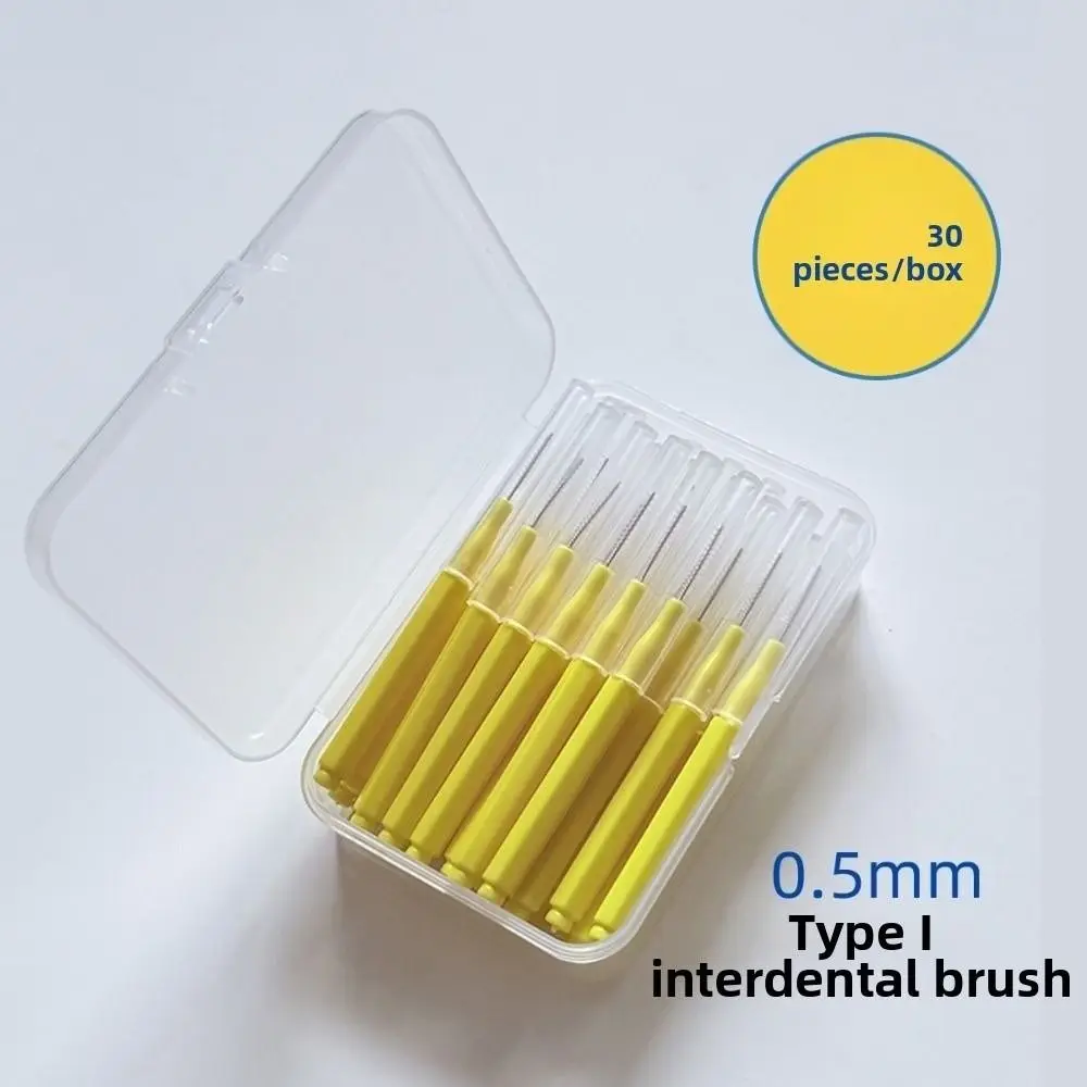 30Pcs Disposable Braces Brush Soft Micro Bendable Interdental Brushes Effective Cleaning Professional