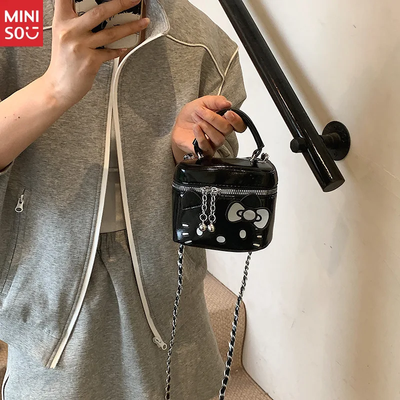 Miniso 2025 Bow Mini Bag for Women, Fashion Crossbody Shoulder Purse, Versatile & Chic