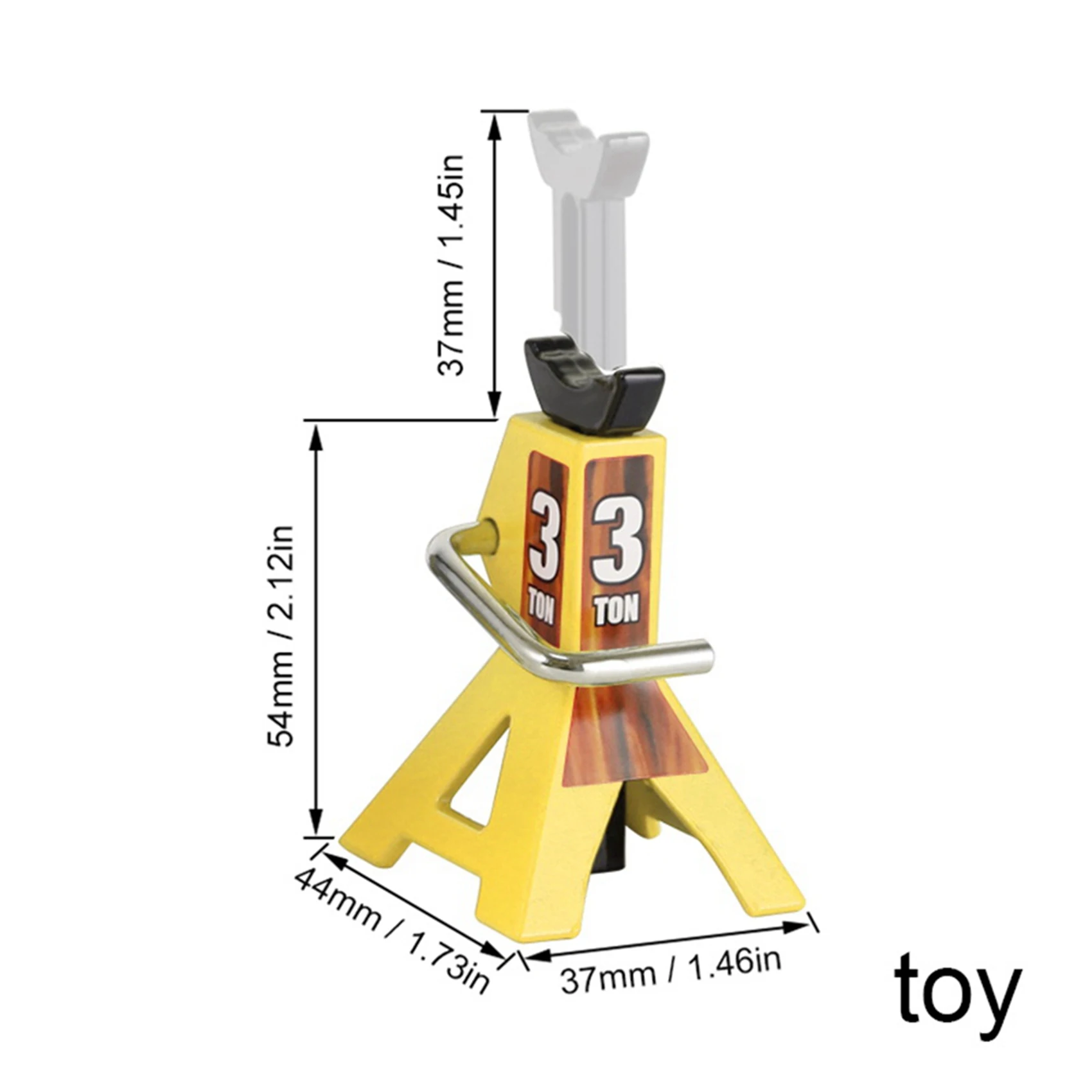 

B21B 4X 3 Ton Scale Jack Model Axle Stand Lift Toys Heavy Duty Support Vehicle Floor Ratchet For TRX4 D90 CC01 1:10 RC Blue