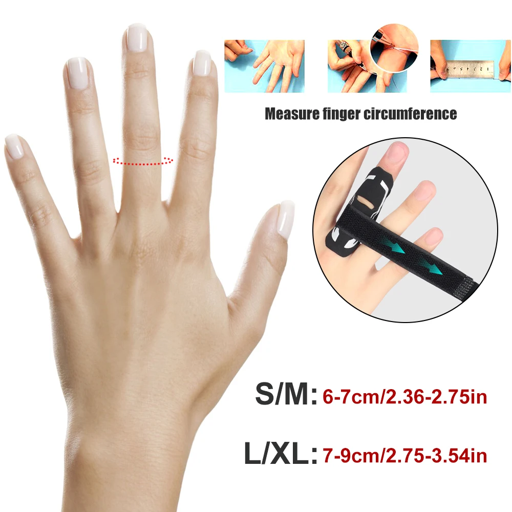 1PCS Finger Sleeve Support Protector Finger Splint Brace Use for Pain Relief and Preventing Sports Injuries