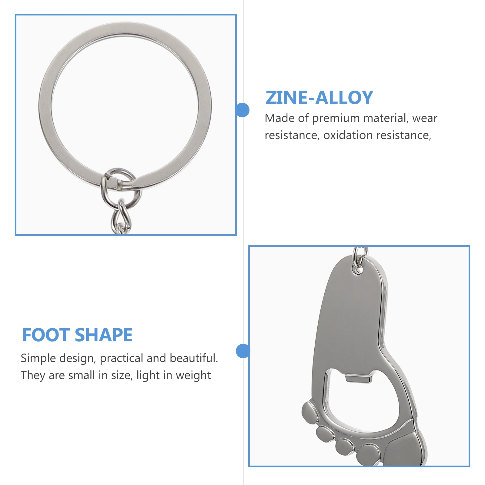 

4pcs Zinc Alloy Bottle Openers Portable Beer Caps Lid Openers For Home Kitchen Bar Travel Outdoor Use