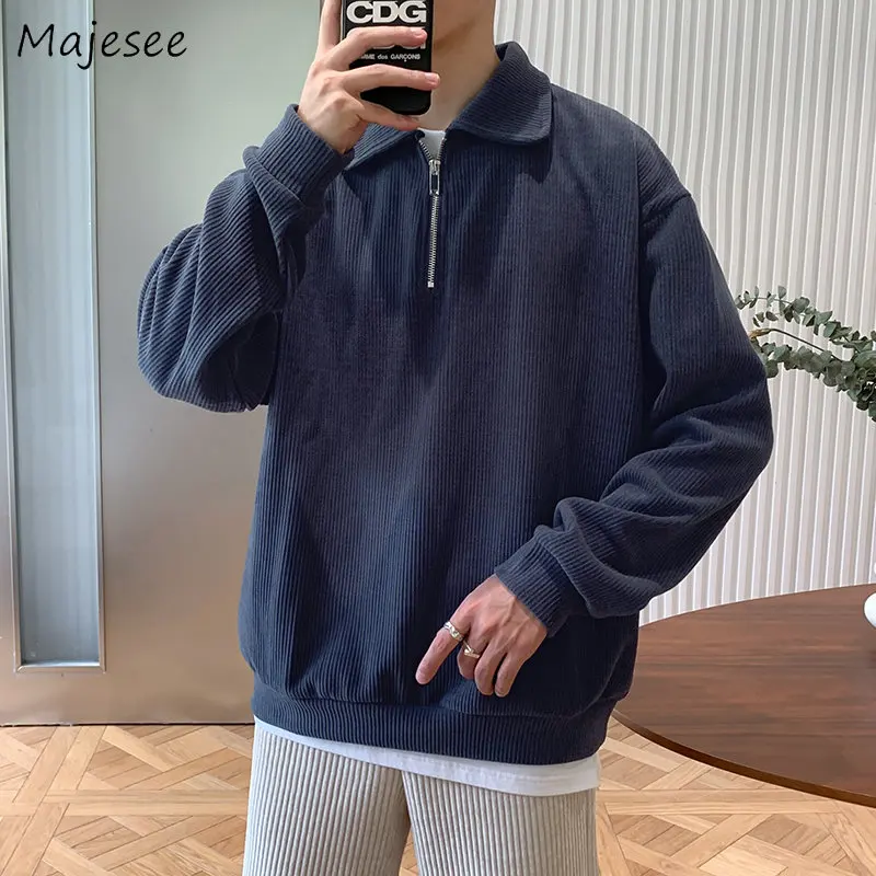 

Sweatshirts Men Handsome College Clothing Baggy All-match Teens Lounge Hipsters High Street Preppy Stylish Kpop Japanese Daily