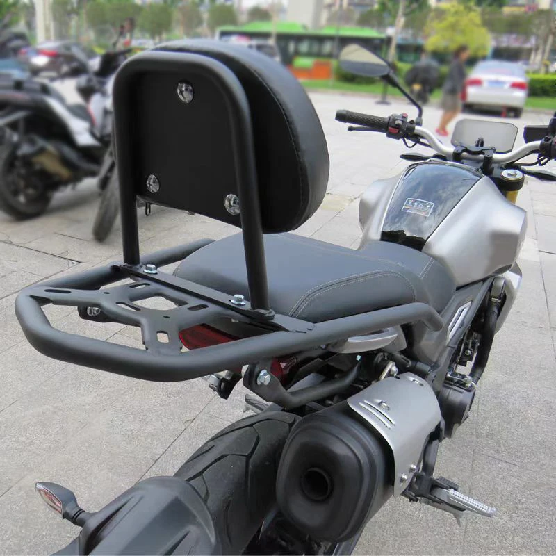 350AC Motorcycle Accessories Rear Shelf Rear Tail Bracket 350/AC Fit For LONCIN VOGE 350 AC 350-AC Passenger Backre st Black