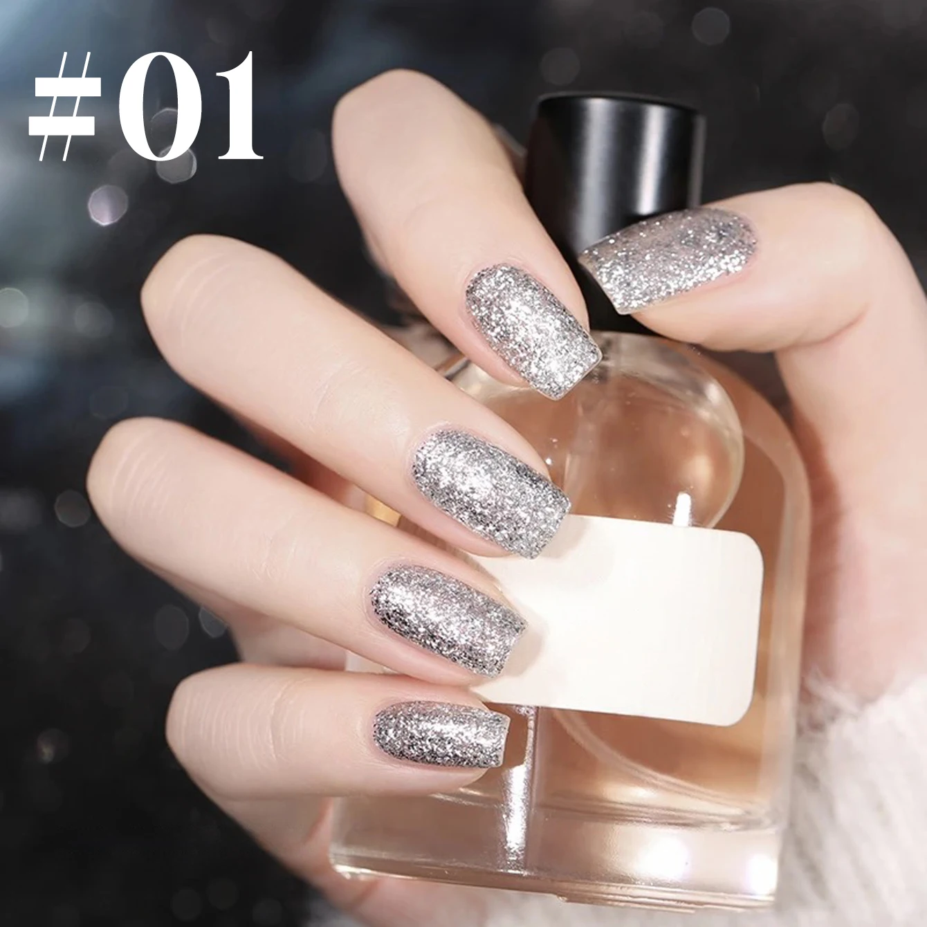 10ml 1-12개 골드 스파클링 플래티넘 네일 젤 폴리시 글리터 롱래스팅 세미 퍼머넌트 네일 아트 페인팅 젤 바니시 디자인