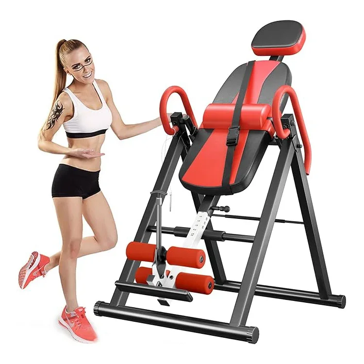 Inverted Table Heavy Inversion Table Capacity With Adjustable Protective Belt Inversion Table For Back Pain Relief Updated