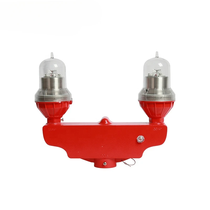 L-810 Steady-burning twin red low intensity obstruction dual light  aviation obstruction light