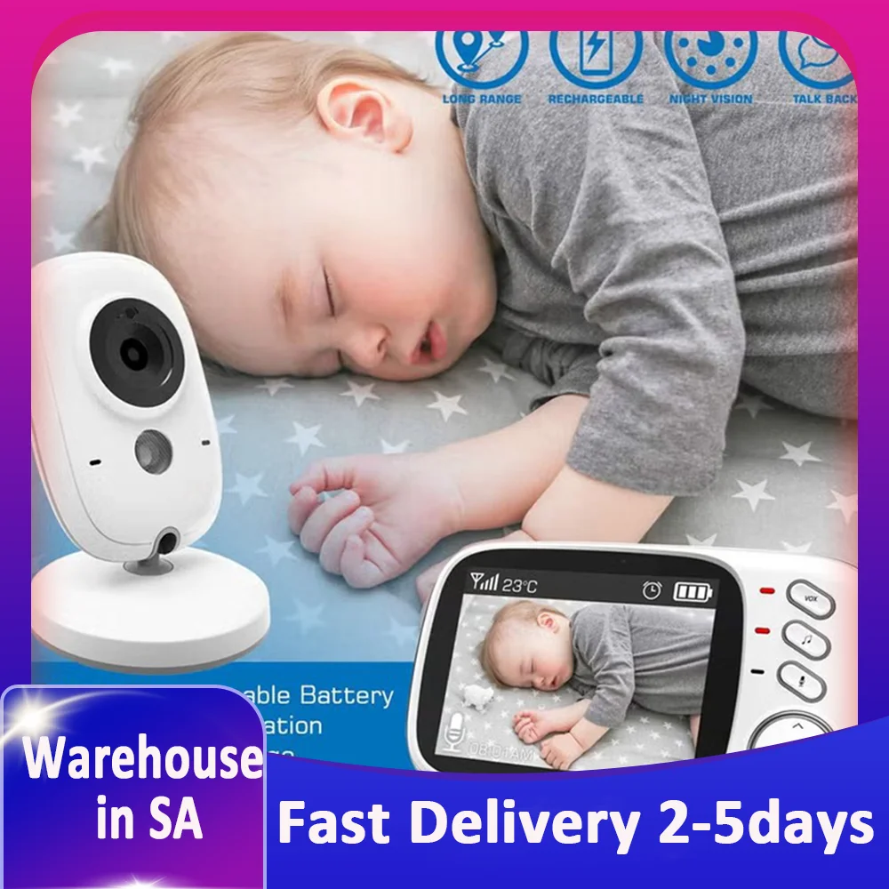 Video Baby Monitor Long Range Upgraded 850’ Wireless Range, Night Vision, Temperature Monitoring and Portable