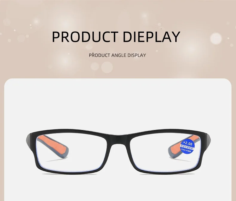Sportliche Herren-Lesebrille, quadratische Computerbrille zum Lesen, blau, Vintage, Presbyopie, Hyperopie, optische Gläser +1.0 +1.5 +2.0 +2. – Detail 7