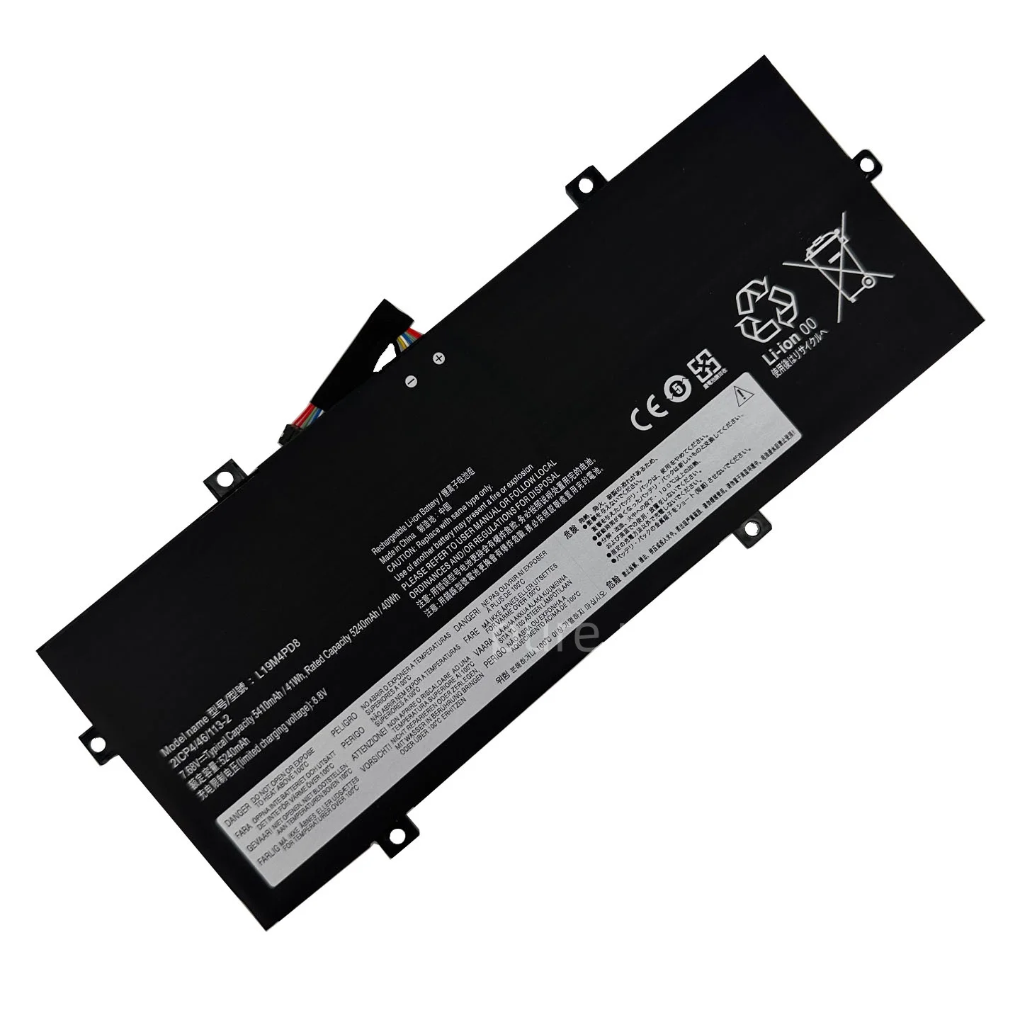 New Laptop Battery L19M4PD8 7.68V 41WH 5410mAh High Quality For Lenovo Yoga Duet 7-13IML05 L19C4PD8