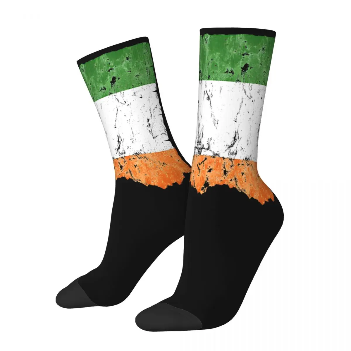 Calcetines para hombres y adultos, medias con bandera irlandesa de Irlanda, calcetines divertidos de otoño de alta calidad, calcetines gráficos antideslizantes para deportes al aire libre