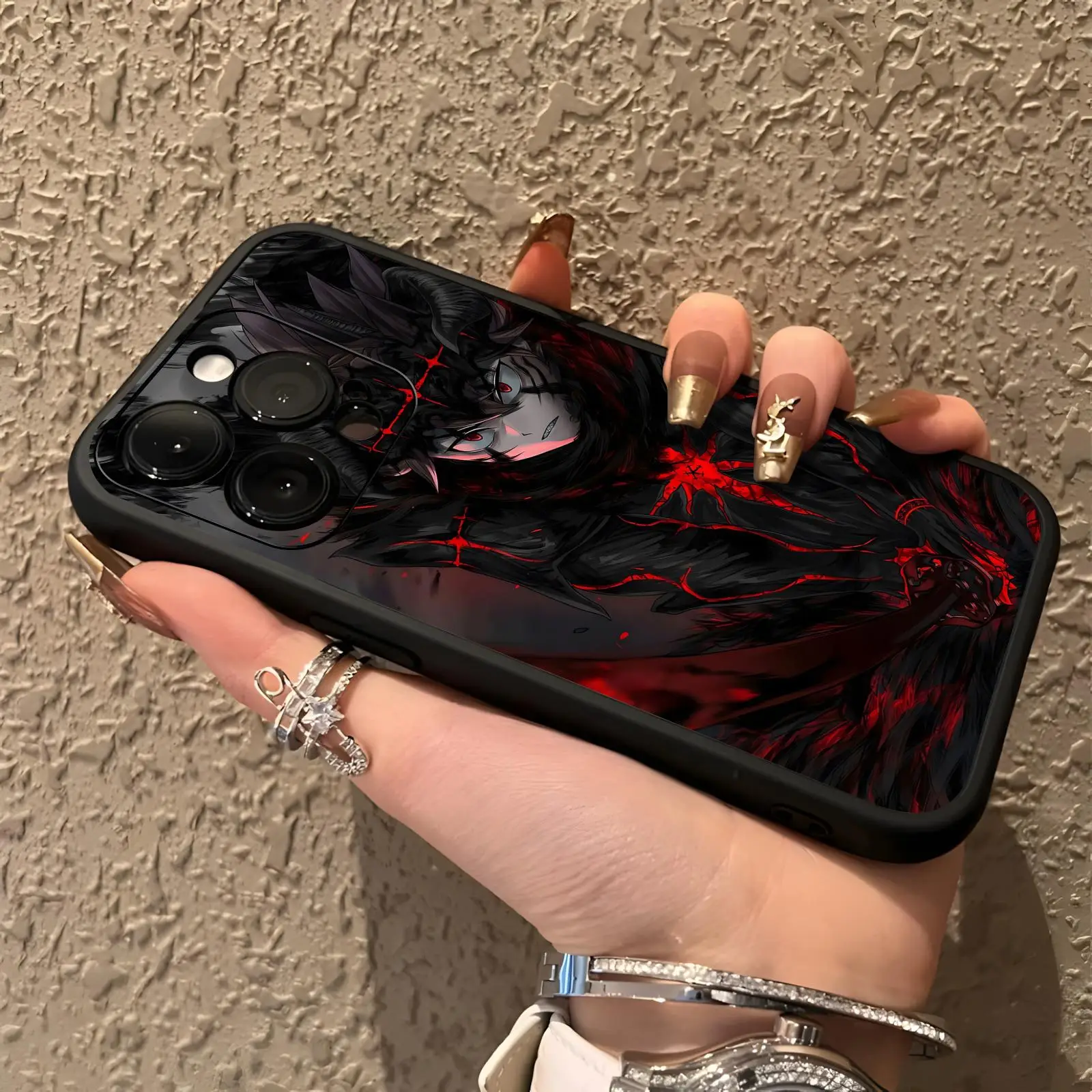 anime Black Clover  Phone Case For iPhone18 17 16 15 14 13 12 11Pro Max Mini Soft black Shockproof Cover