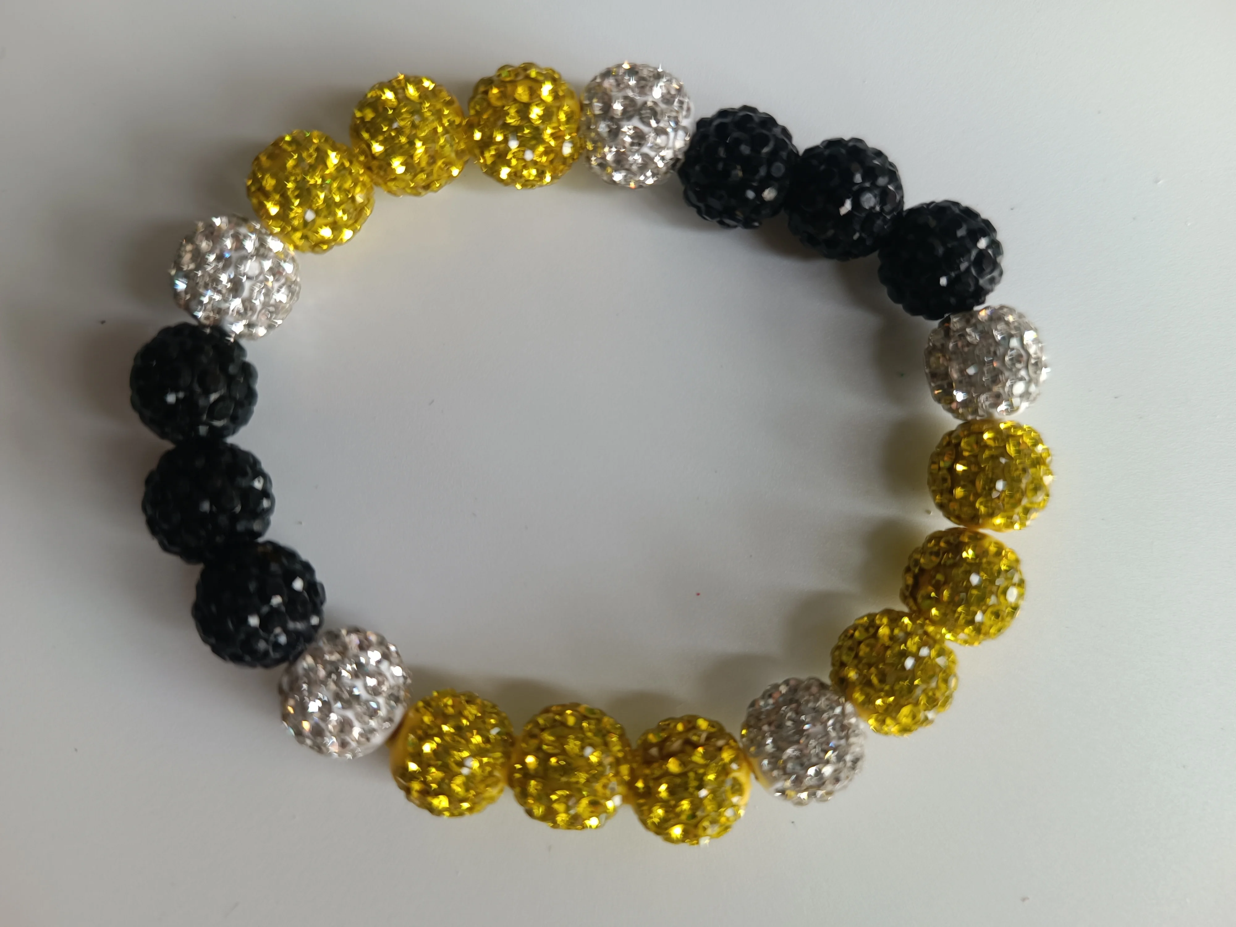 1pcs 10mm Baseball bracelet for Men Bling Rhinestone Ball Beaded bracelet  baseball Players Lovers Inspired Jewelry
