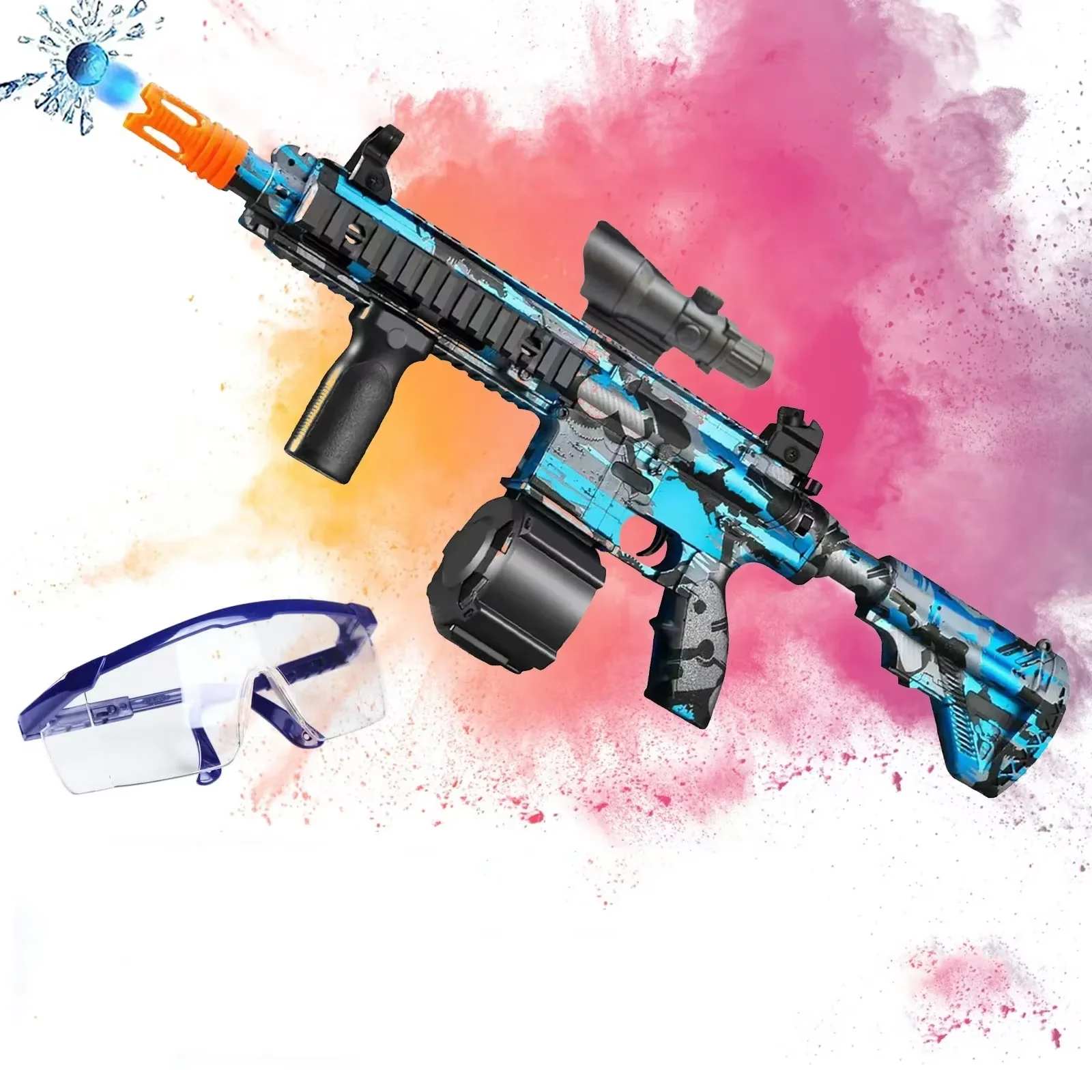 M416 elektryczny pistolet na bombę wodną dla chłopców i dziewcząt na zewnątrz pistolet na bombę kryształową zabawka dla dzieci prezent