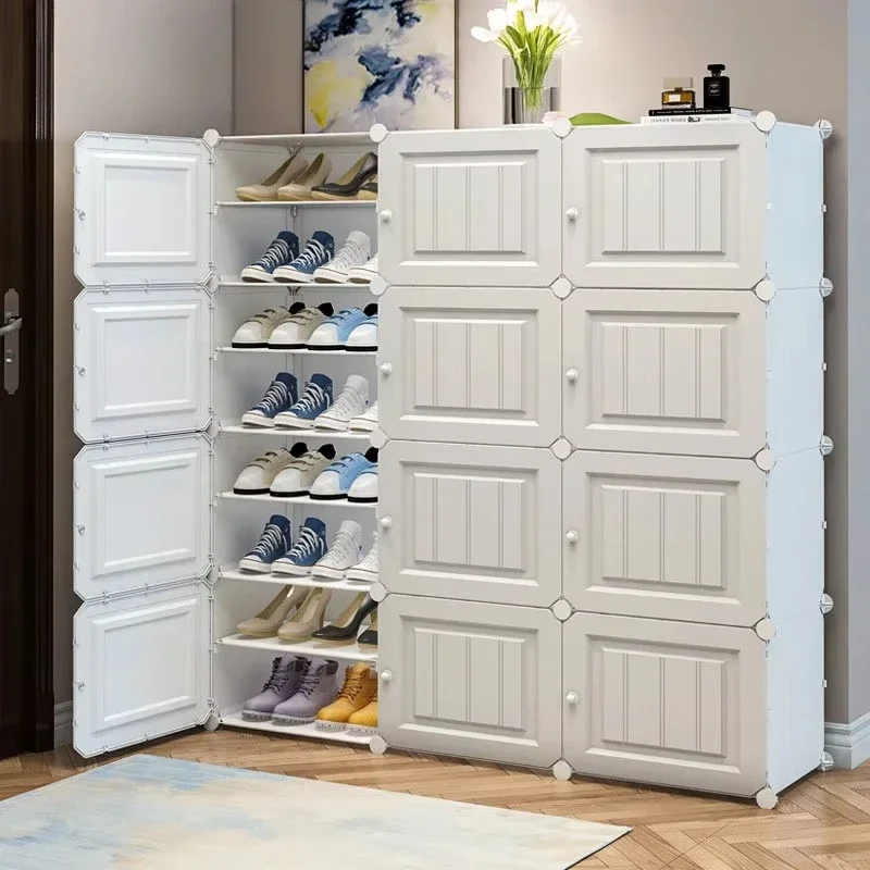 Shoe box & Organizers Cabinet Bedroom Household Multi-Layer Dustproof Door Large Capacity Dormitory Shoe Rack