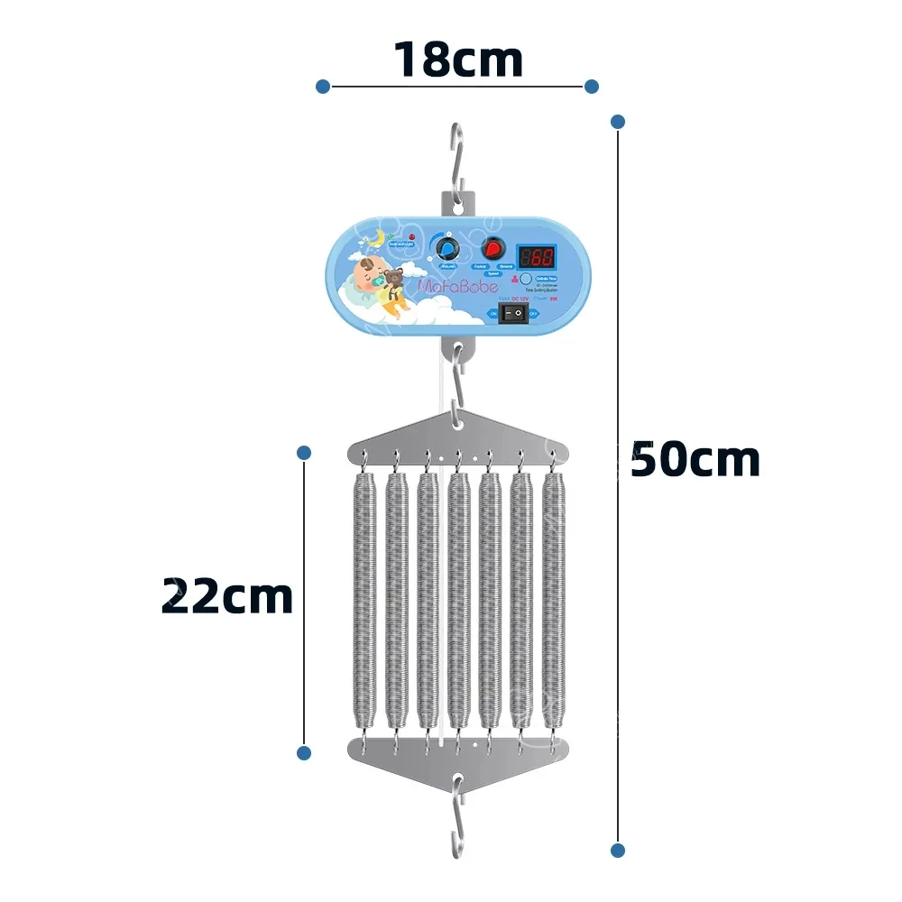 Baby Cradle Swing Electric Full Set Automatic Baby Cradle Net Cot, 2 Color For Available