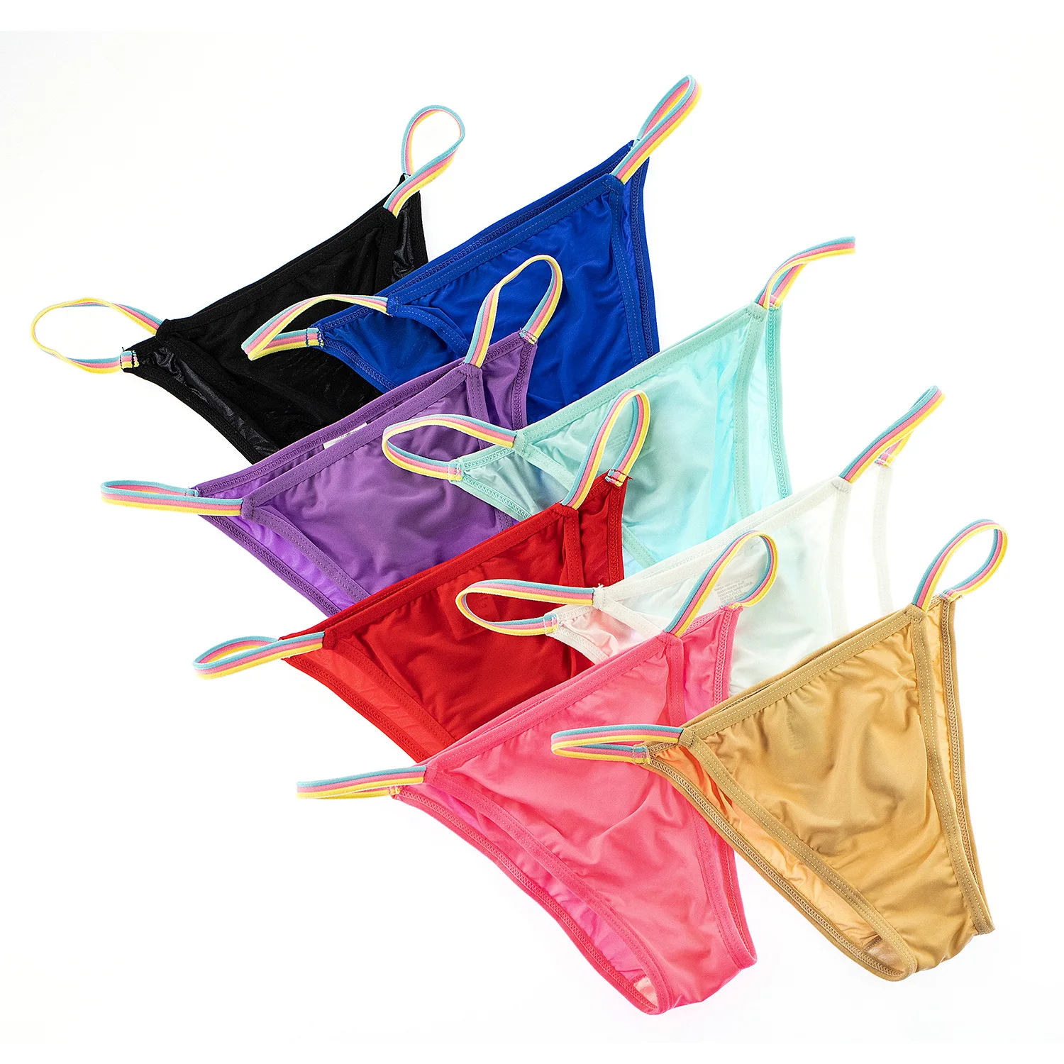 Women's Low Rise Bikini Panties High Stretch Cheeky Soft Skin-friendly Breathable Quick Dry 8 Colors Underwear