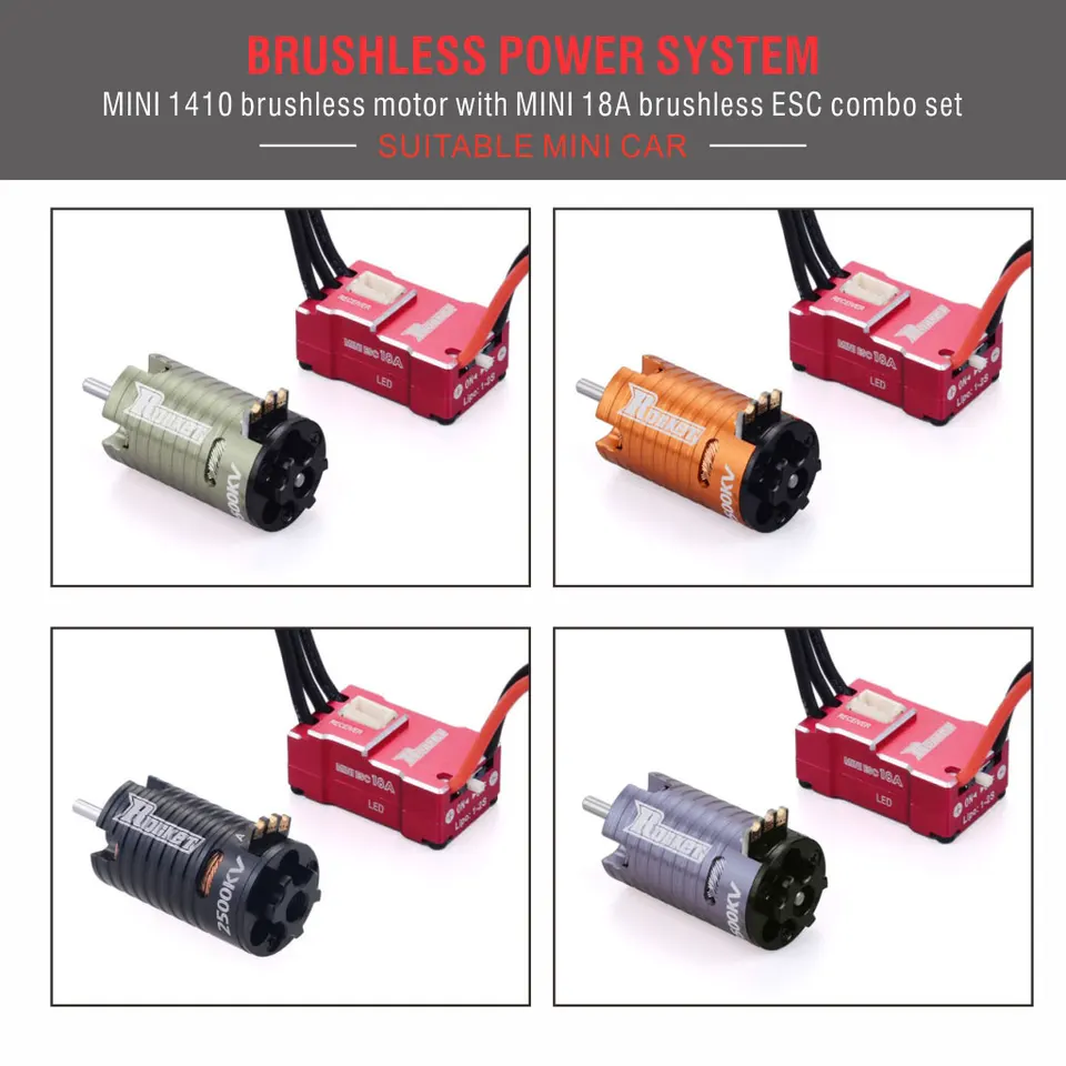 ロケット Mini-z 1410 ブラシレスモーター 18A ESC