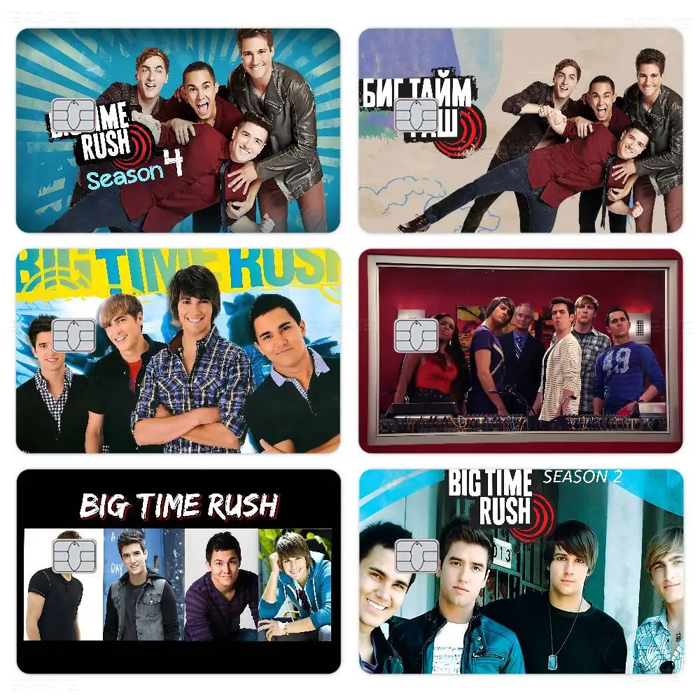 Classic Band B-Big T-Time R-Rush 100% Hot Sale Amine Credit Debit Bank Card Bus Card Film Skin Sticker