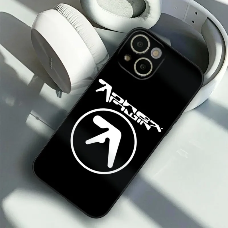 FOR IPhone 13 Aphex Twin Symbol Logo Phone Case FOR IPhone 15 14 11 12 Pro 8 7 15 Plus 13 Pro MAX XR XS MINI SE2020 Black Covers