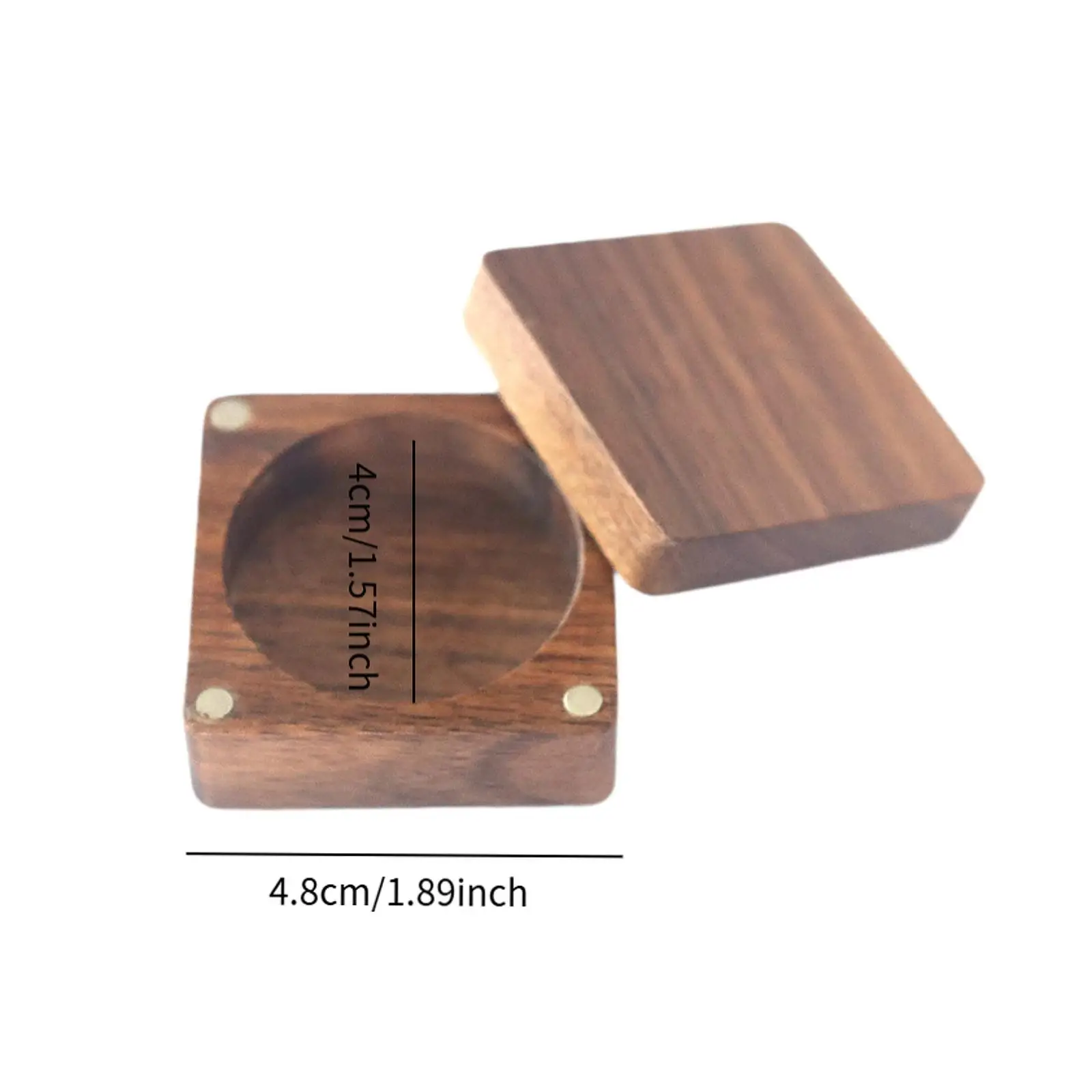 تحدي عملة صندوق عرض الغبار المحمولة خشبية صندوق هدايا عالمي حامل تذكارية عملة صندوق تخزين جمع #6