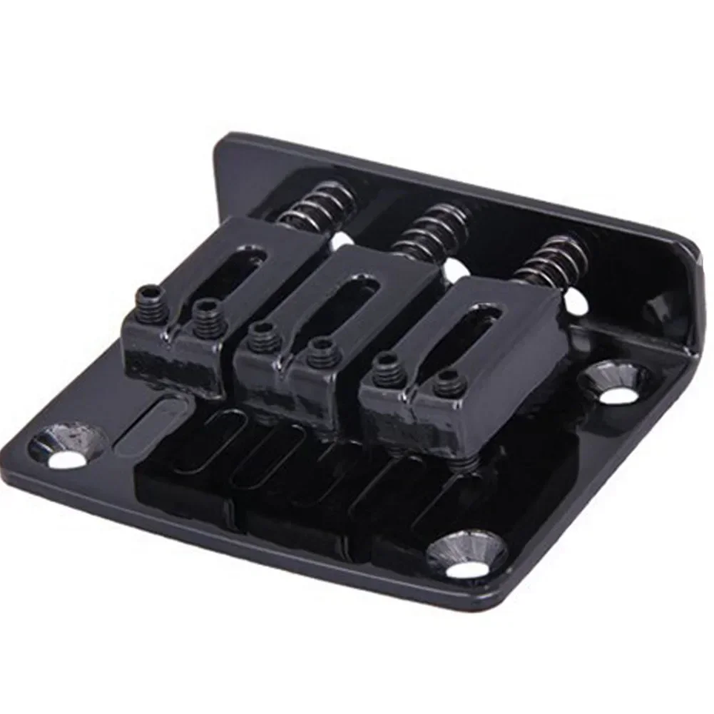 Professional 3String Electric Guitar Bridge For Cigars Box With Srews And Wrench Adjustable Saddle Replacement Guitars Parts