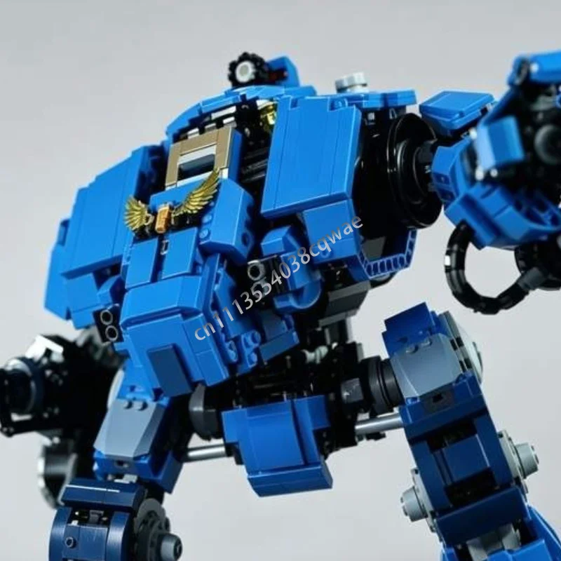 2128 PCS Sci Fi Heavy Mecha Dreadnought Model Custom Creative Assembly Educational Building Blocks Collectible Holiday Presents