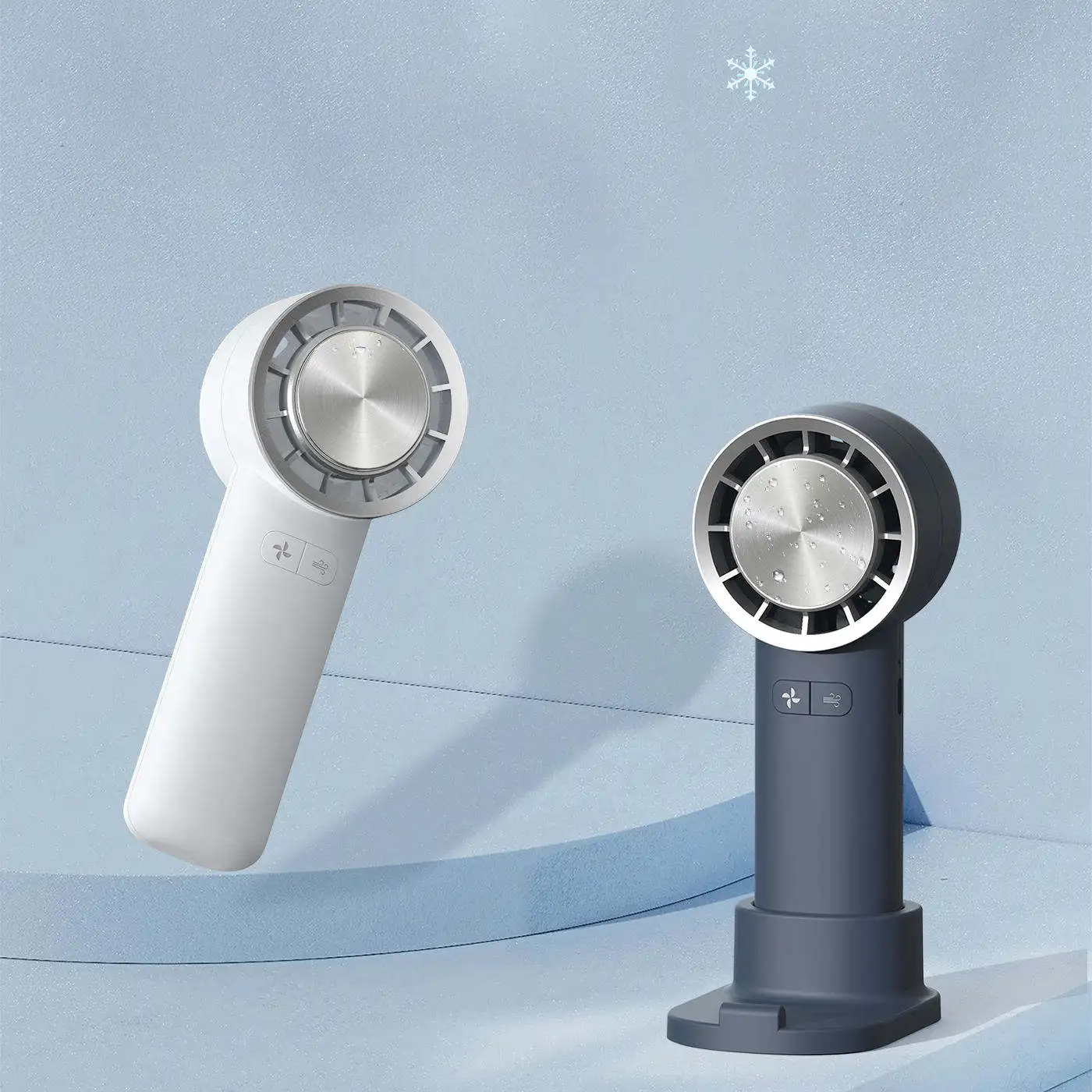 USB Handheld Fan Portable Bladeless Mini Fan Personal Small Hand USB Rechargeable Lash Fan for Travel/Makeup/Eyelash/Outdoor