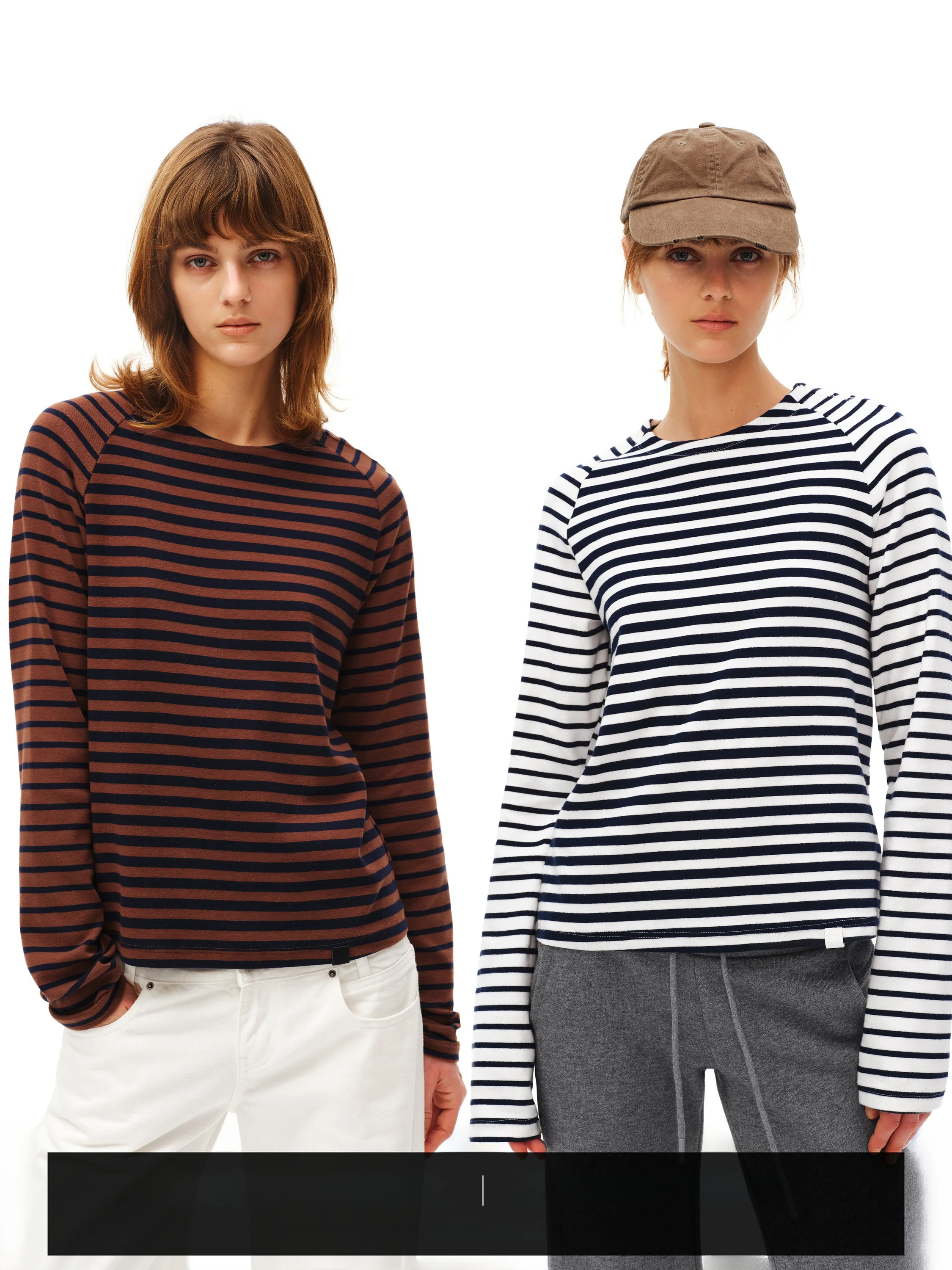 

Женская футболка SMIIILE с длинным рукавом, круглым вырезом, полосатыми вставками на плечах, удобная, свободного кроя, из смесового хлопка, осень-зима...