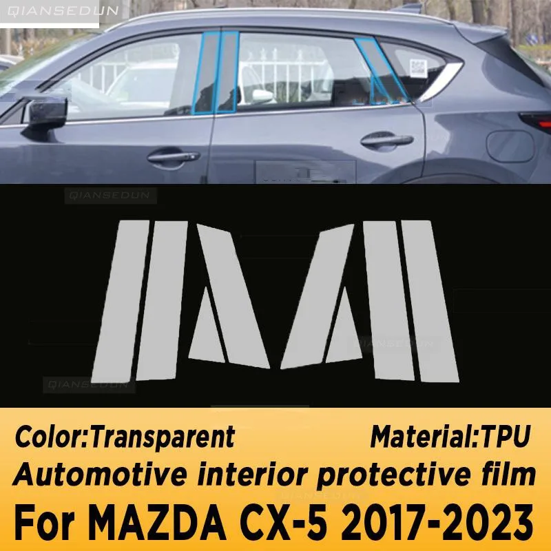 For MAZDA CX-5 2017-2023 Gearbox Panel Navigation Screen Automotive Interior TPU Protective Film Cover Anti-Scratch Accessories