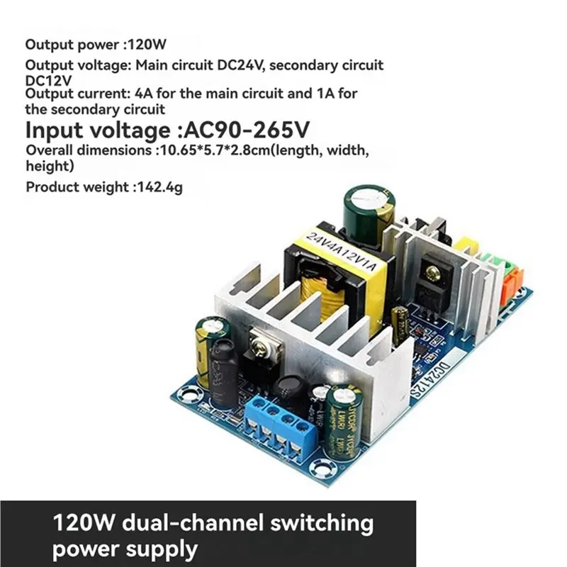 【RECOMENDAR】5X AC-DC 24V 4A / 12V 1A Switching Power Supply Board Circuit Module Switching Power Supply Module
