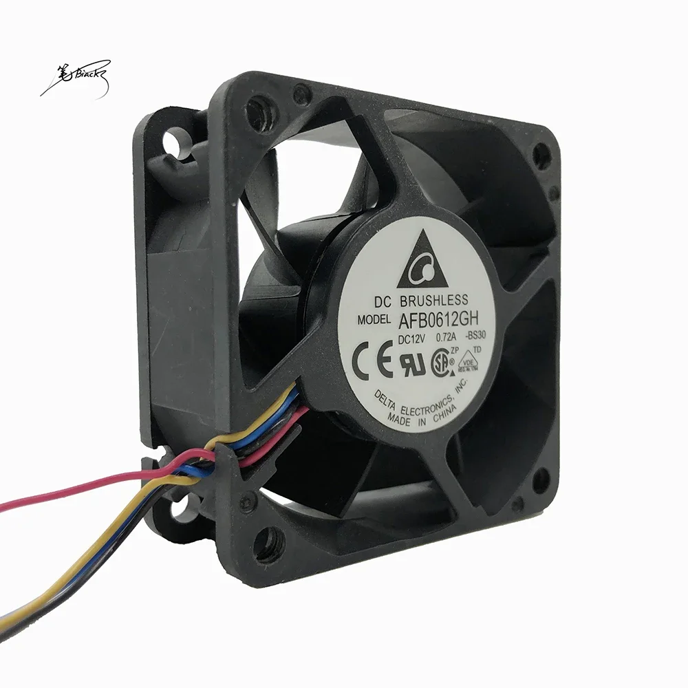 Delta-Original ventilador de volume de ar grande, 6cm, 6025, 12V, 0.72a, 4 fios, PWM, temperatura controlada, novo