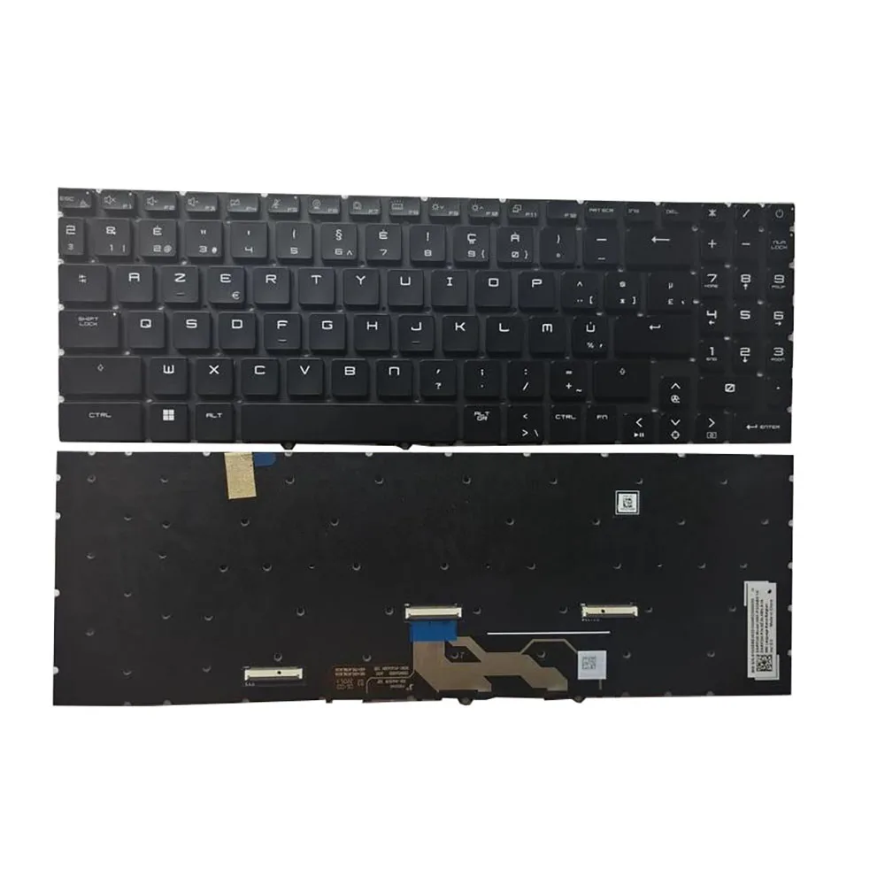 Laptop Per Key RGB Backlit CZ BE SW PO HB Keyboard For MSI Titan GT77 12U 12UHS 12UGS Czech Belgium Swiss Hebrew Portuguese New