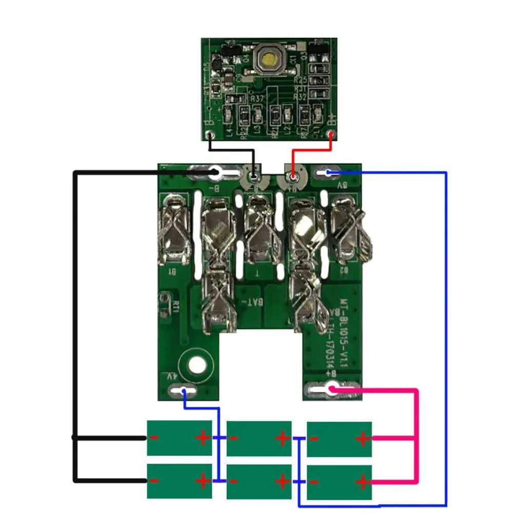 BL1041 lithium battery 6-cell PCB circuit board charging protection board 12V