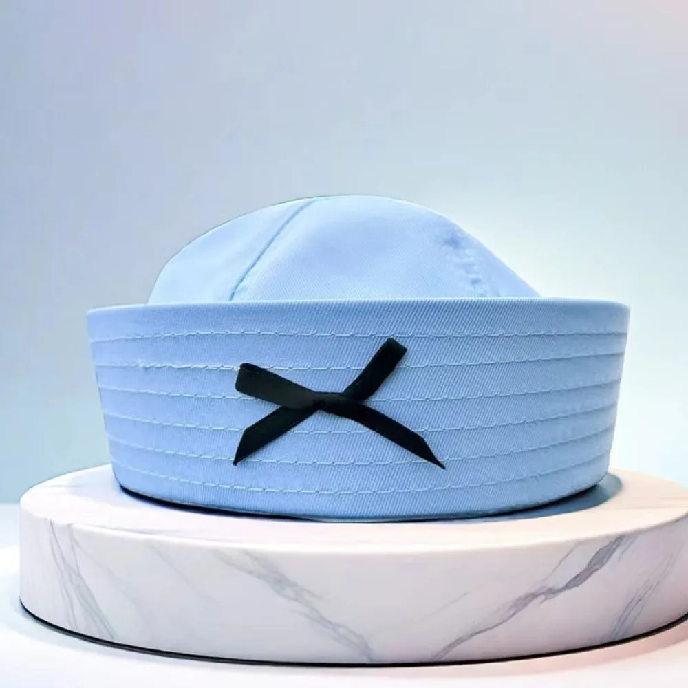 Fashion UV Protection Sailor Hat Bow Cute Navy Hat Casual Summer Sun Hat