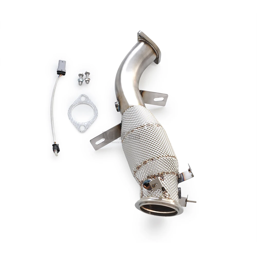 

Suitable for Cadillac CT5/CT4 2.0T 2019-2023 SS304 stainless steel high-performance exhaust downpipe with heat shield