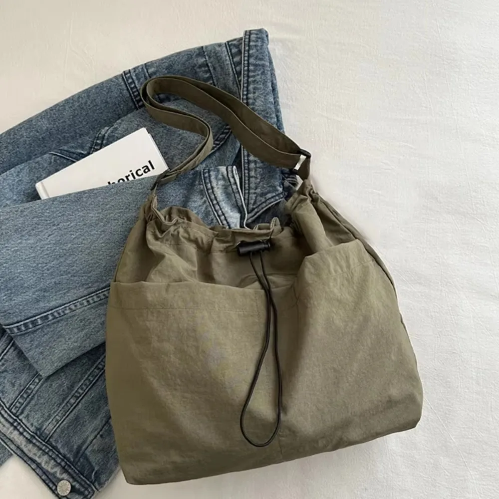 

Oxford Cloth Versatile Shoulder Bag Solid Color Lightweight Casual Crossbody Bag Korean Style Waterproof