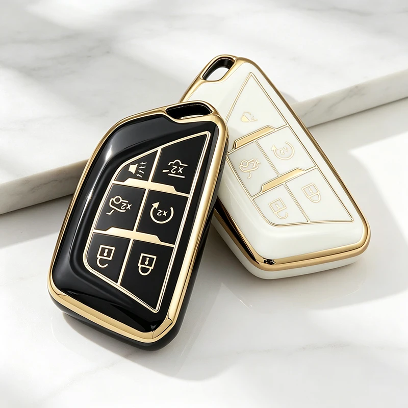 5 6Buttons TPU Remote Key Shell Case for Chevrolet Cruze Epica Camaro for Opel Vauxhall for Buick Protector Keychain Accessories