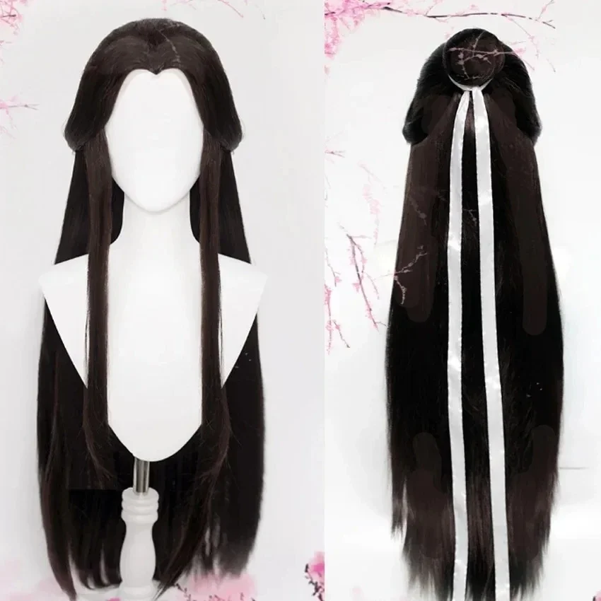 Xie Lian Cosplay Perücke schwarzes Haar Tian Guan Ci Fu Hanfu Perücken Männer Halloween Pro Anime Himmel Offizieller Segen