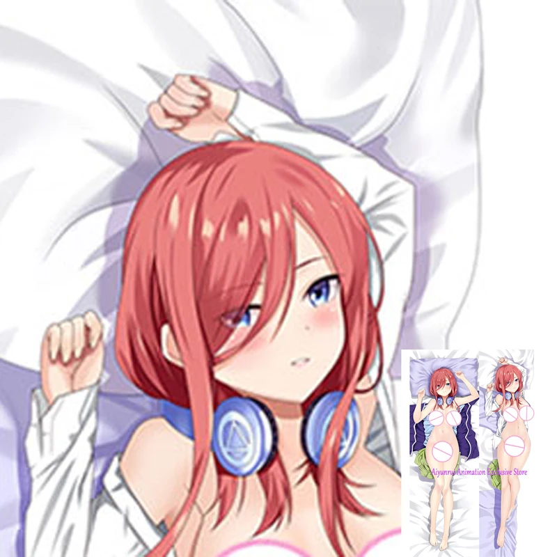 

Anime Dakimakura Pillow Case Nakano Miku Sexy and Busty Beautiful Girl Double-Sided Halloween