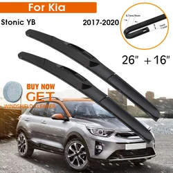 Car Wiper Blade For Kia Stonic YB 2017-2020 Windshield Rubber Silicon Refill Front Window Wiper 26