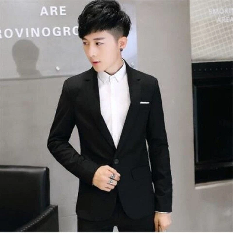 Men's Thin Western Style Groomsman Suit 3-Piece Set Student Choir Uniform Brothers Group Wedding Formal Wear
