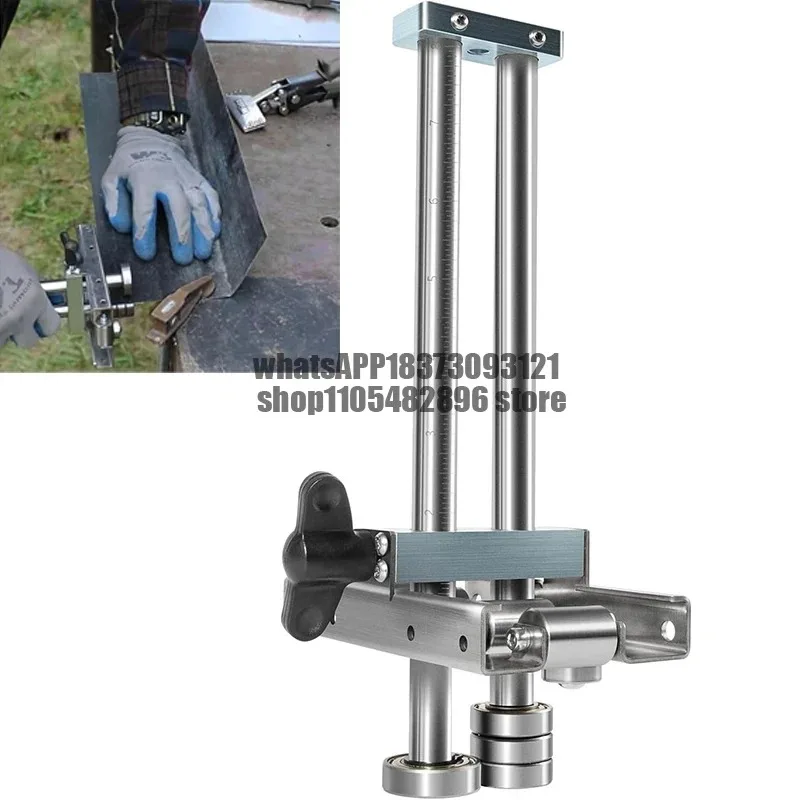 Adjustable metal roof bending roller, sheet metal forming variable height design